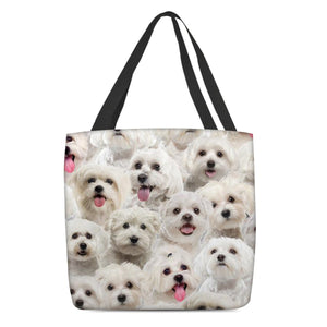 A Bunch Of Malteses Tote Bag