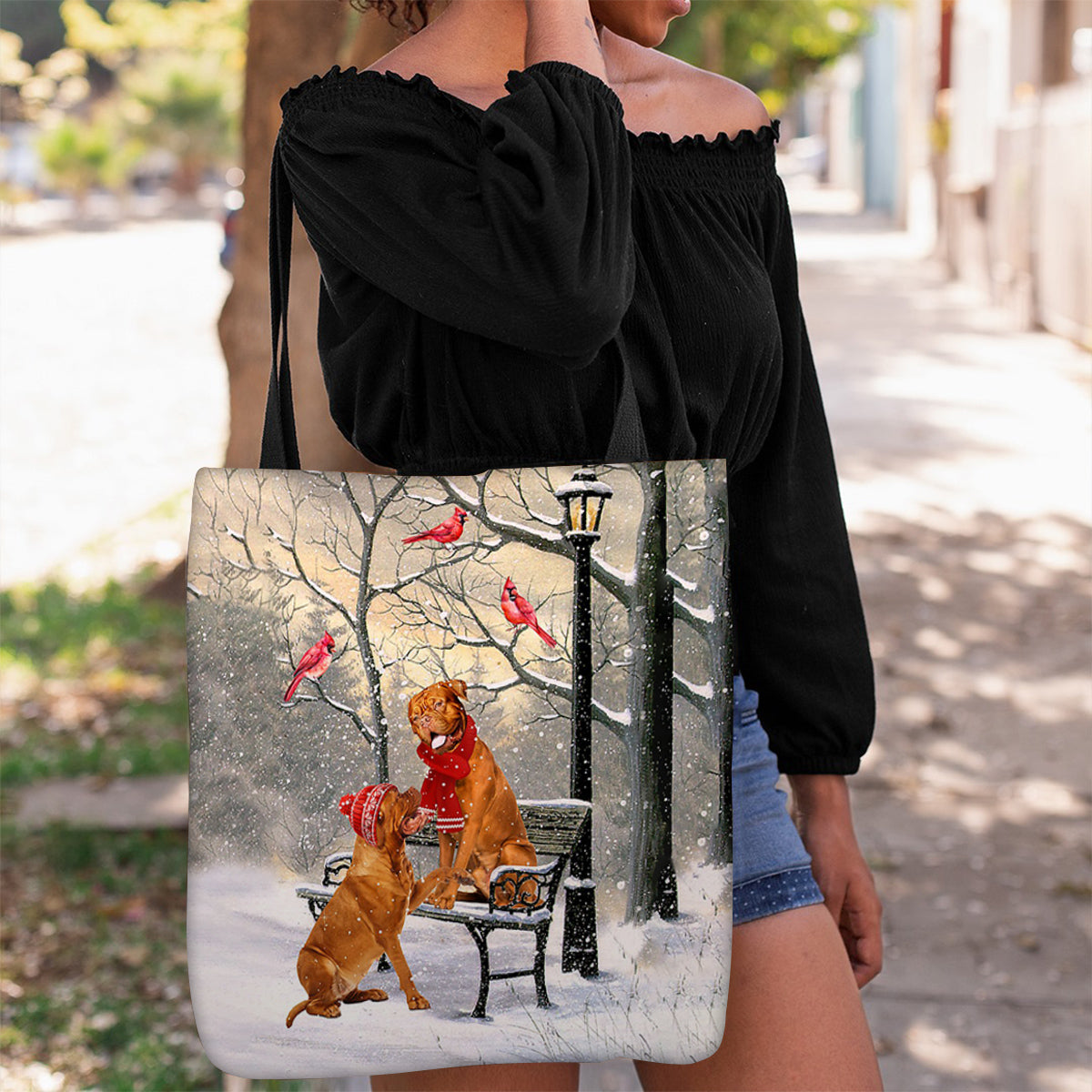 Mastiff  Hello Christmas/Winter/New Year Tote Bag