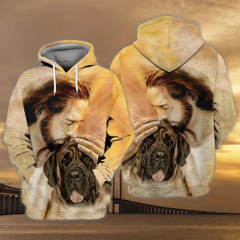 Mastiff With God Unisex Hoodie