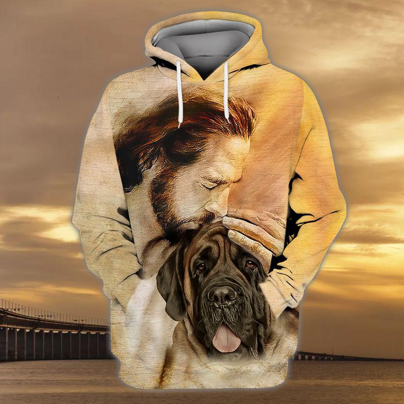 Mastiff With God Unisex Hoodie