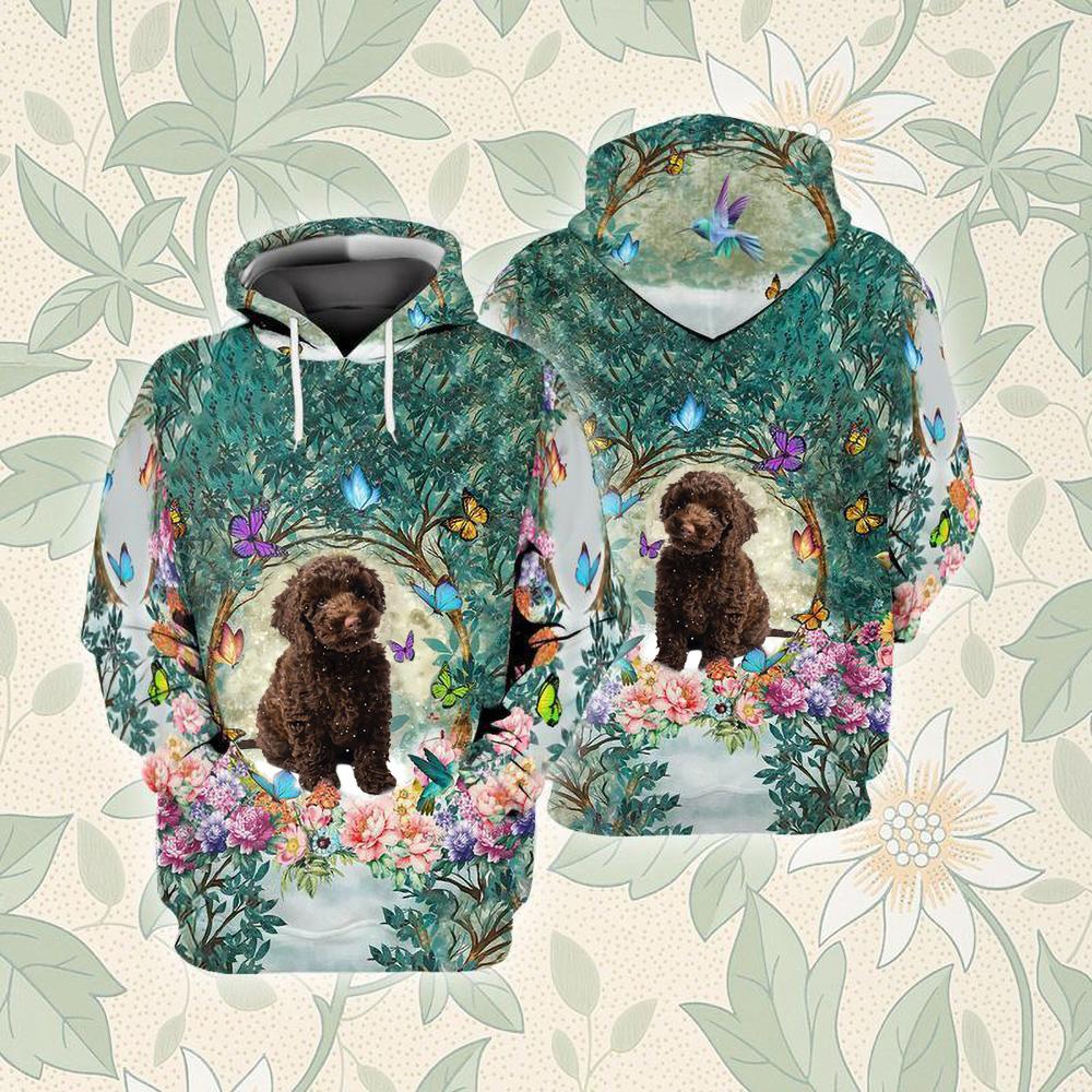 Mini Labradoodle Among Forest Unisex Hoodie