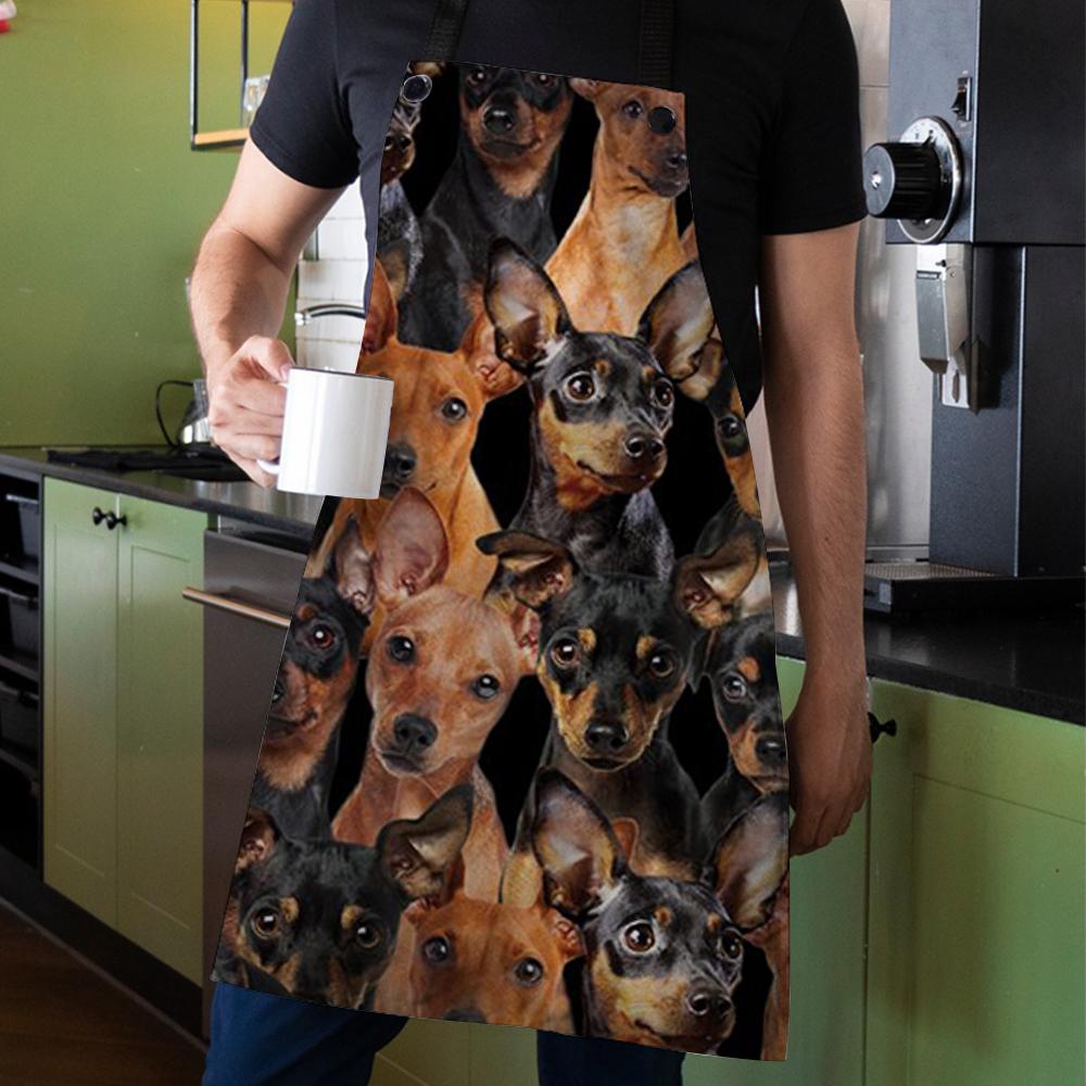 A Bunch Of Miniature Pinschers Apron/Great Gift Idea For Christmas