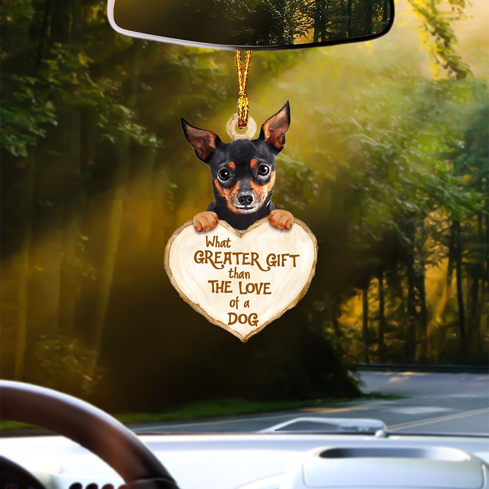 Miniature Pincher Greater Gift Car Hanging Ornament