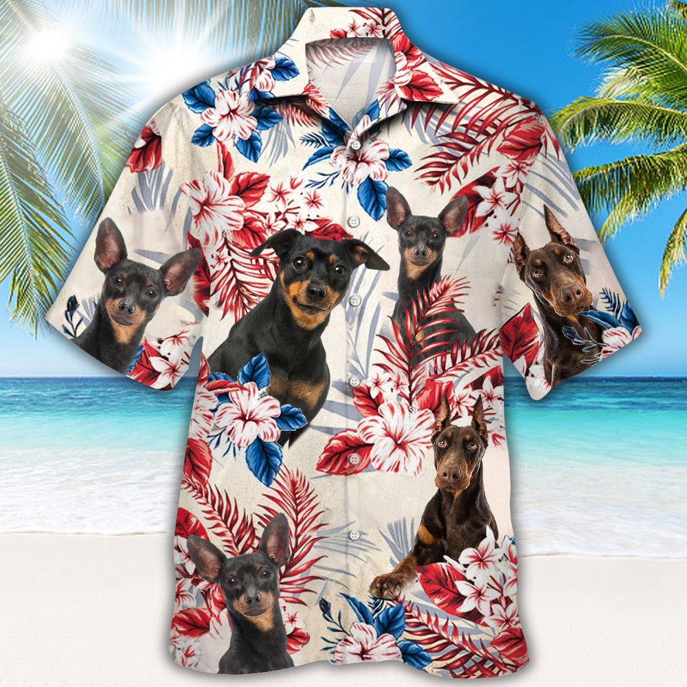 Miniature Pinscher Hawaiian Shirt