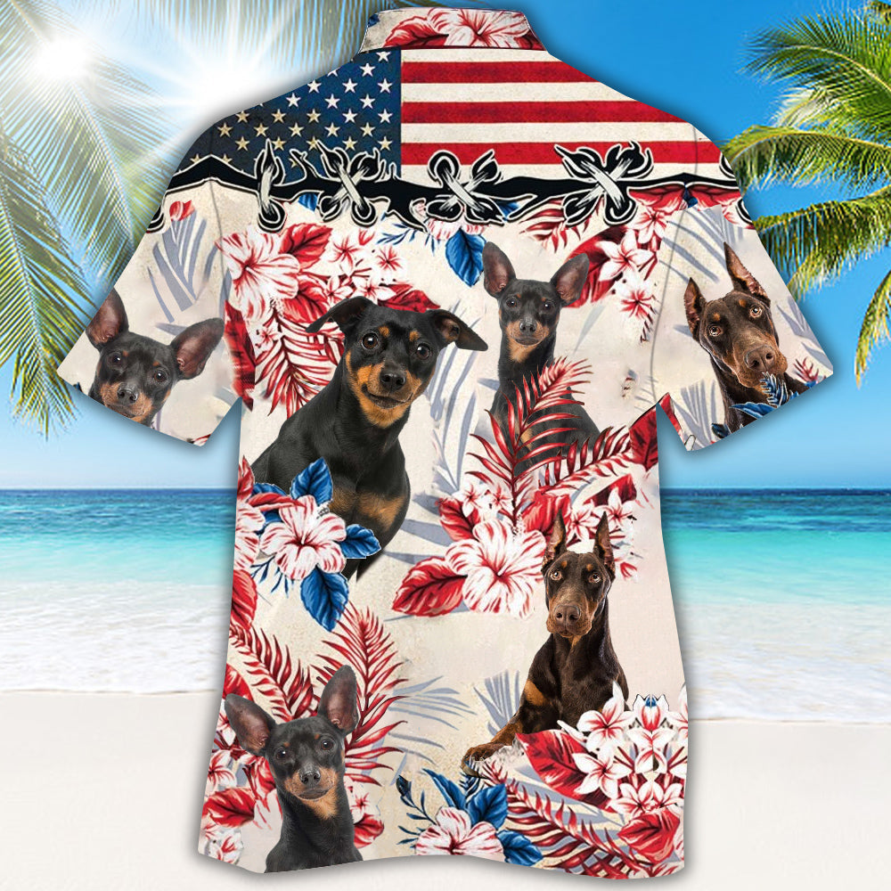 Miniature Pinscher Hawaiian Shirt