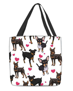 Cute Miniature Pinscher Tote Bag