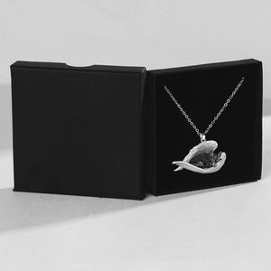 Miniature Pinscher Sleeping Angel Necklace