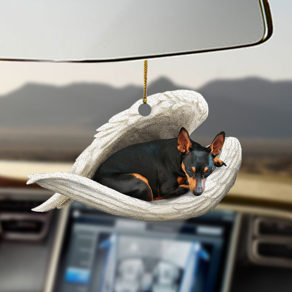 Miniature Pinscher Sleeping Angel Ornament Sleeping Angel Car Hanging Ornament