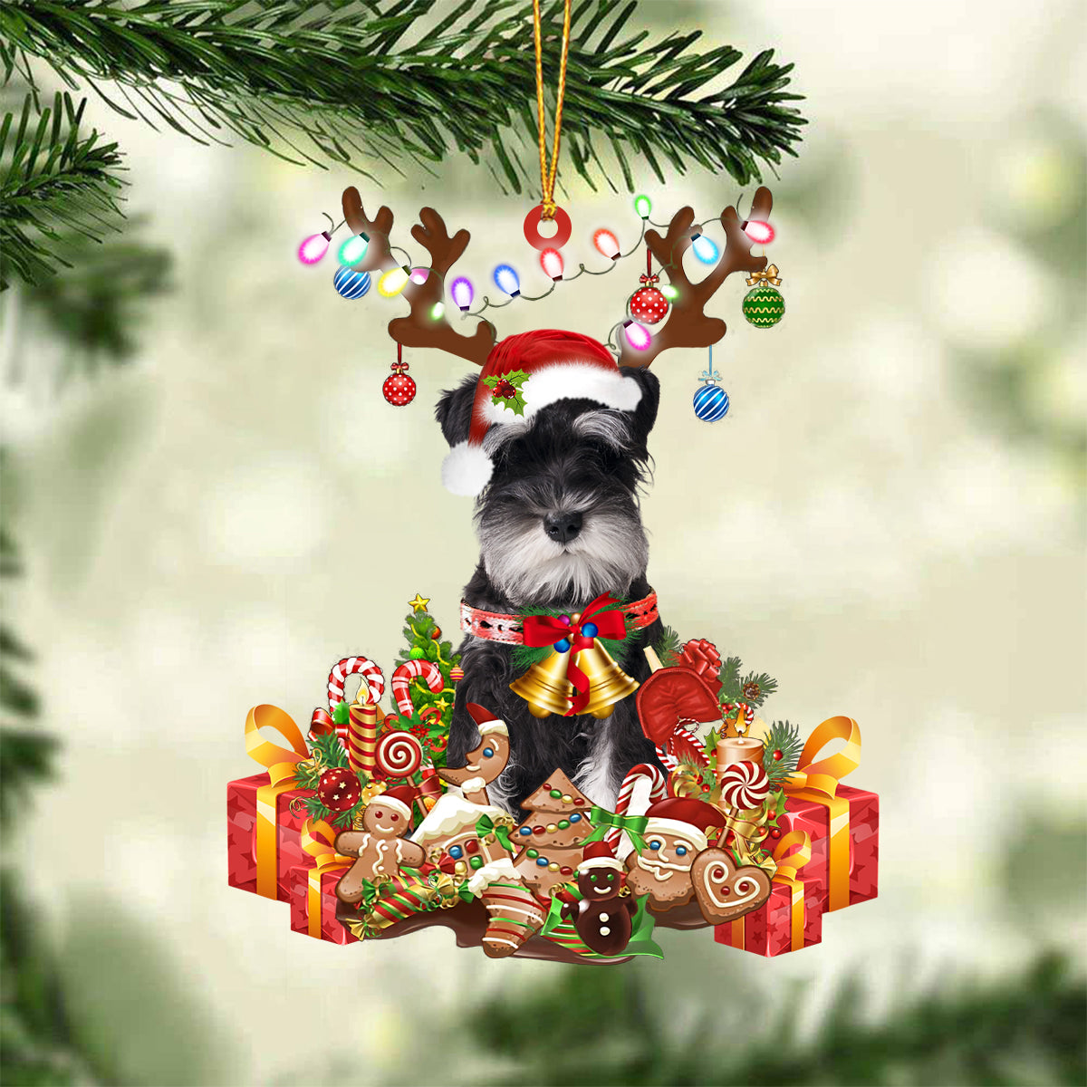 Miniature Schnauzer02 -2022 New Release Christmas Ornament