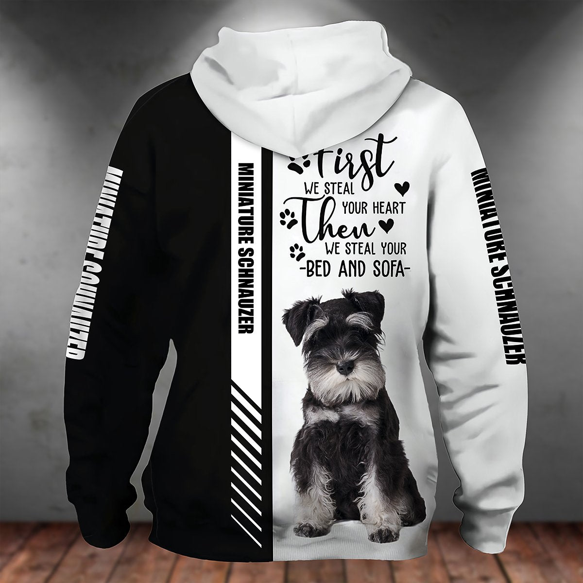 Miniature Schnauzer-First We Steal Your Heart Unisex Hoodie