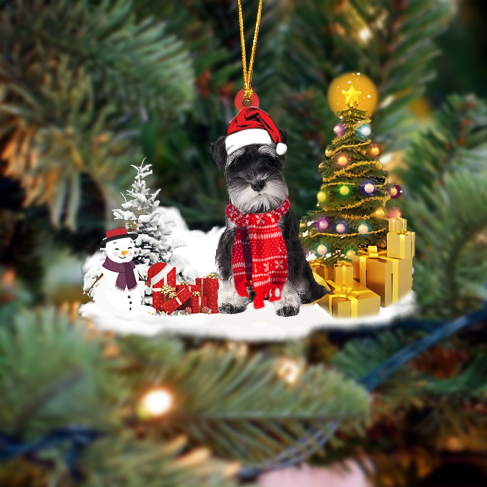 Miniature Schnauzer02 Christmas Ornament