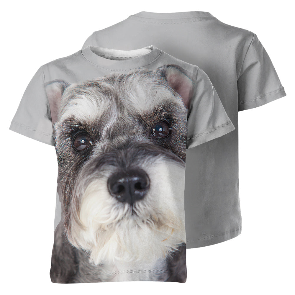 Miniature Schnauzer 3D Graphic Unisex T-shirt