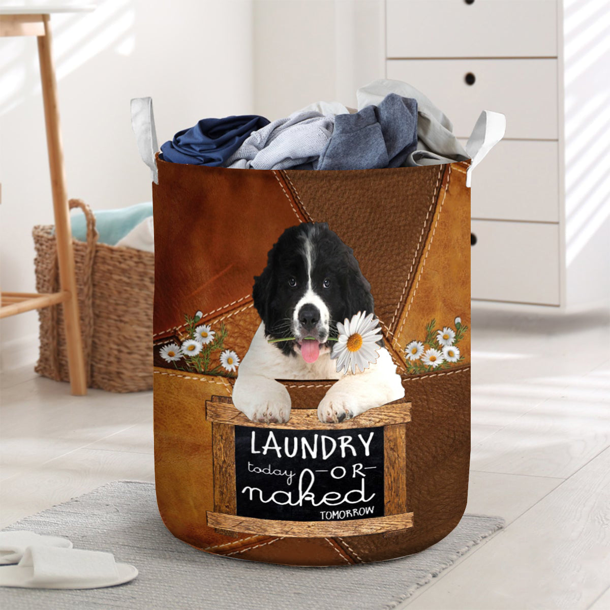 Newfoundland Laundry Today Or Naked Tomorrow Laundry Basket