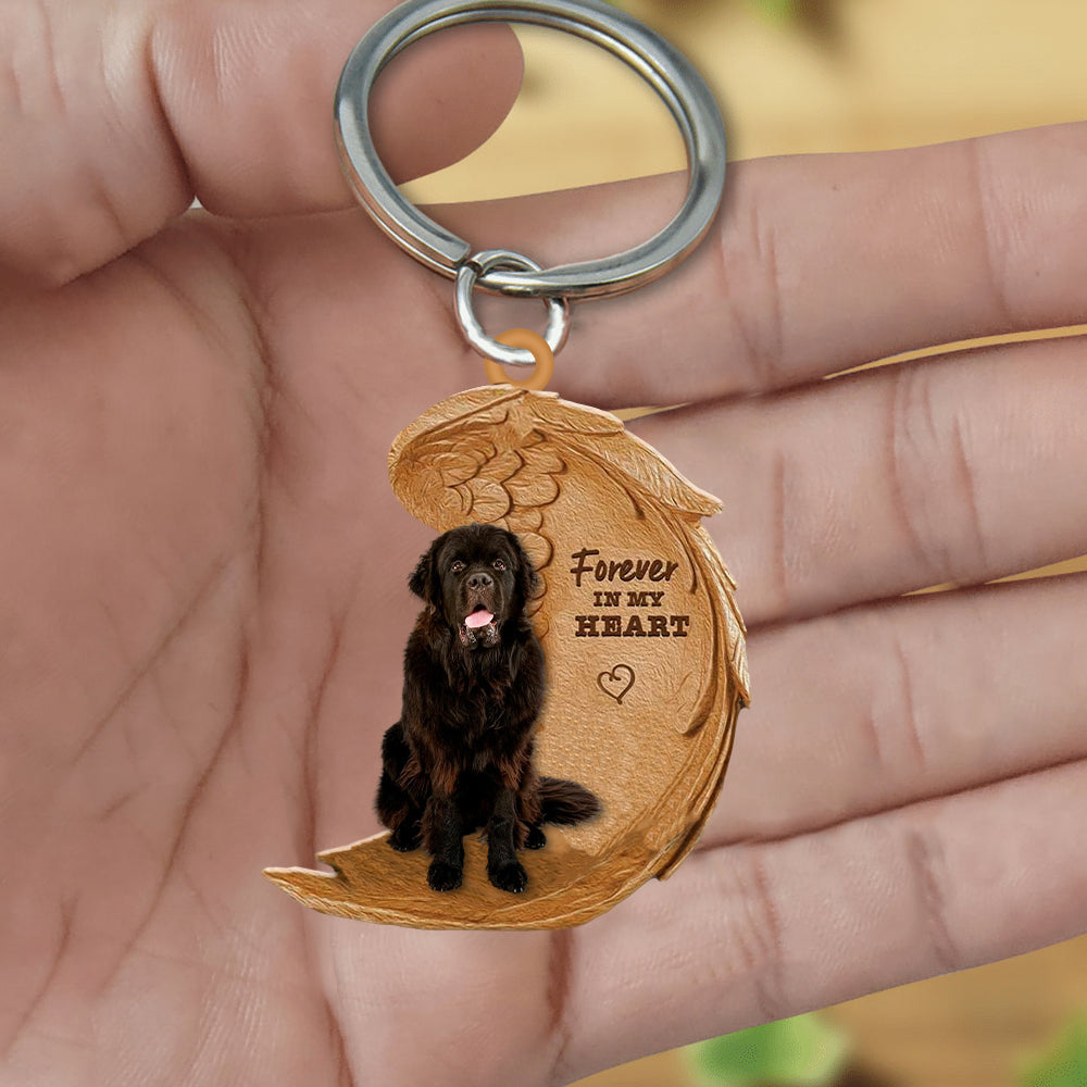 Newfoundland In My Heart Flat Acrylic Keychain