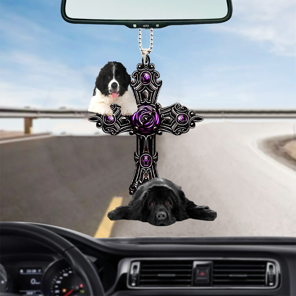 Newfoundland Pray For God Car Hanging Ornament