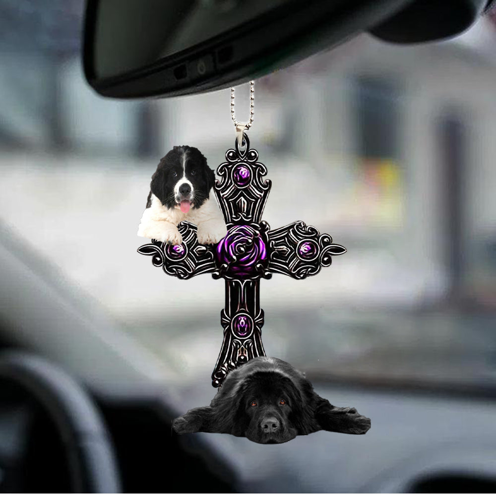 Newfoundland Pray For God Car Hanging Ornament