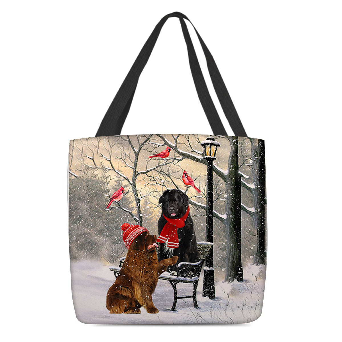 Newfoundland Hello Christmas/Winter/New Year Tote Bag