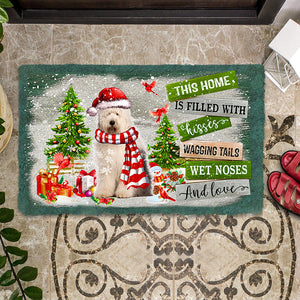 This Home Is Filled With Kisses/Old English Sheepdog Doormat