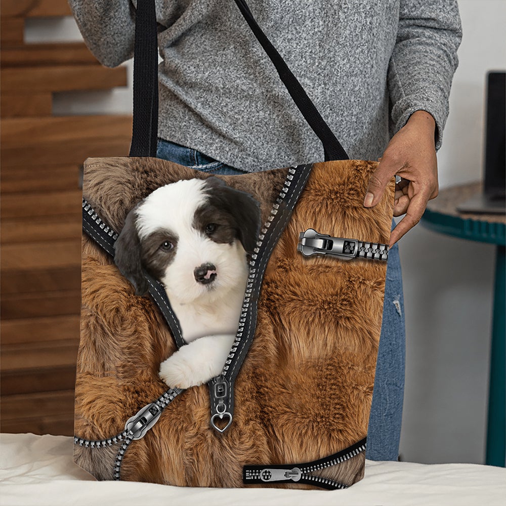 Old English Sheepdog All Over Printed Tote Bag