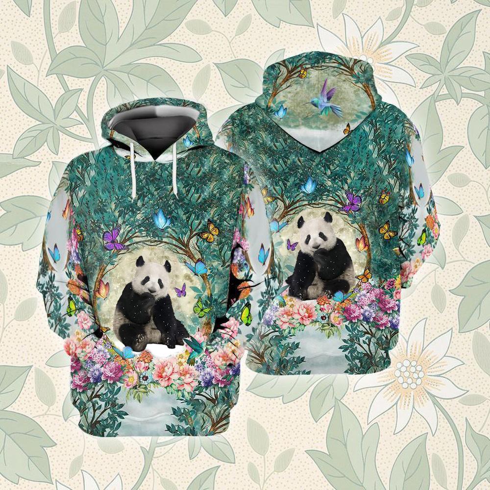 Panda Among Forest Unisex Hoodie