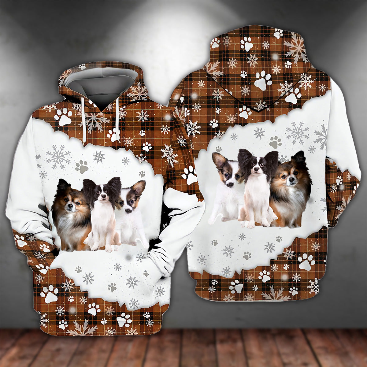 Papillon Happy Holiday Unisex Hoodie