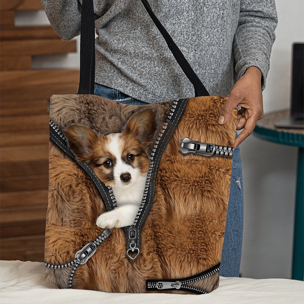 Papillon All Over Printed Tote Bag