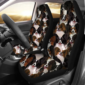 A Bunch Of Papillons Car Seat Cover