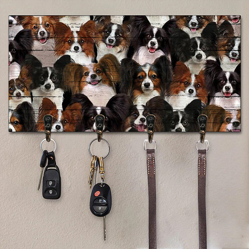 A Bunch Of Papillons Key Hanger