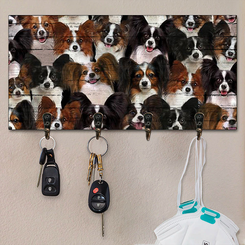 A Bunch Of Papillons Key Hanger