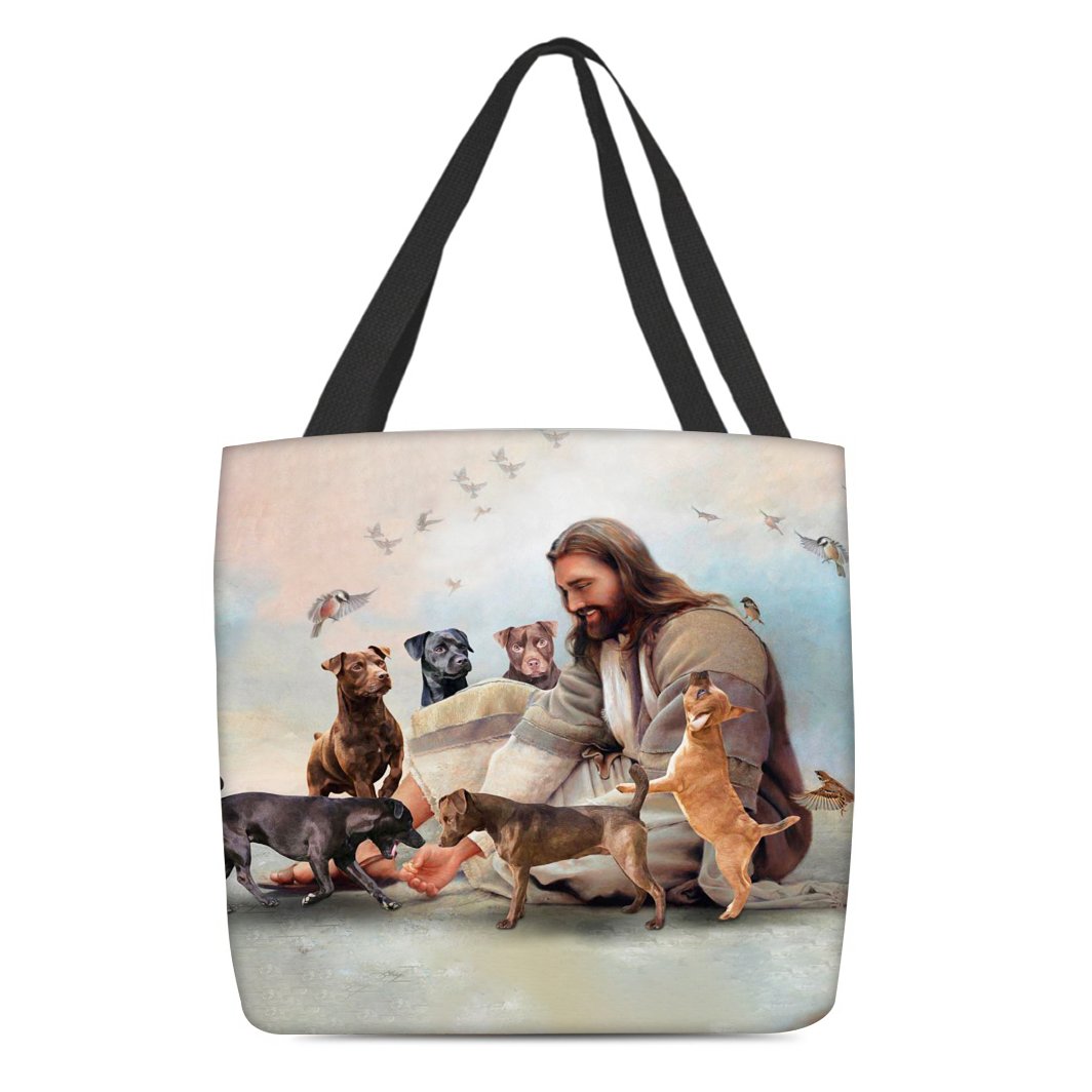 Jesus Surrounded By Patterdales Tote Bag