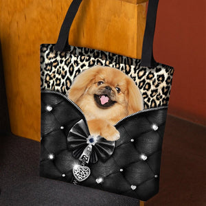 2022 New Release Pekingese All Over Printed Tote Bag
