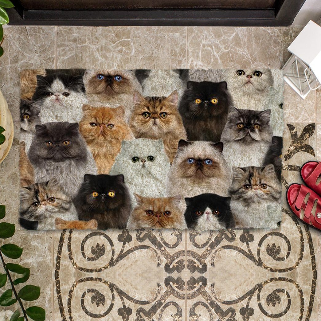 A Bunch Of Persian Cats Doormat