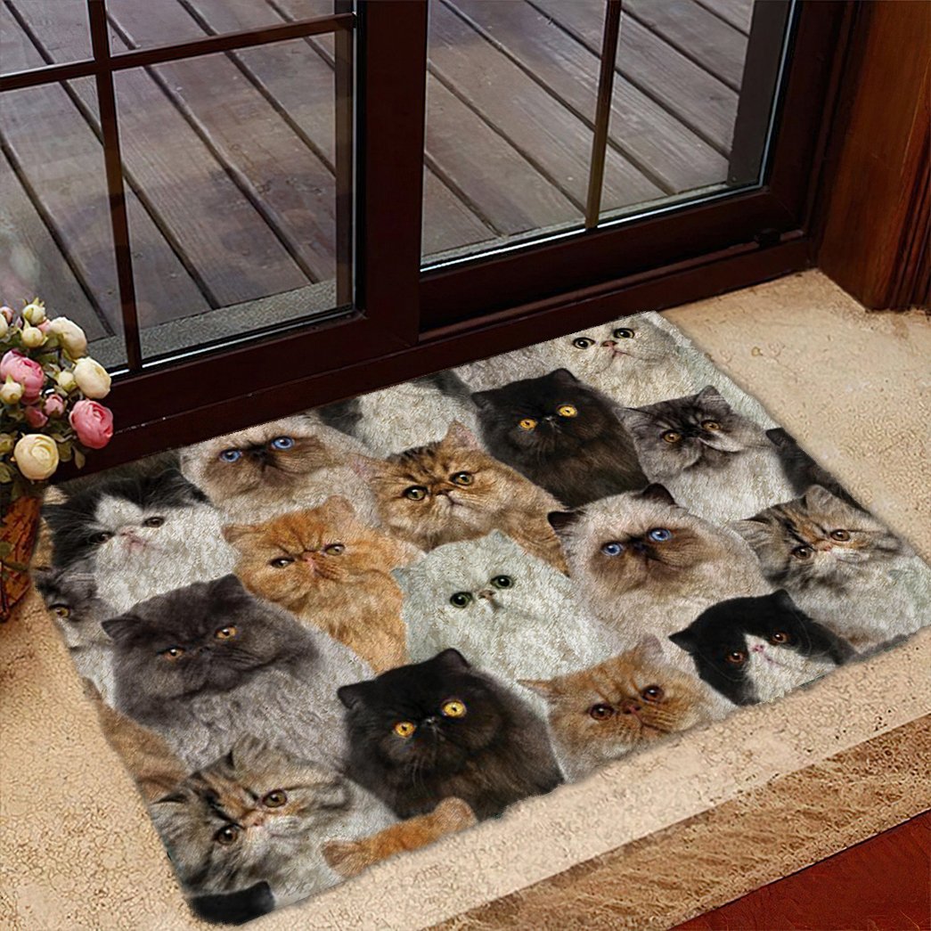 A Bunch Of Persian Cats Doormat