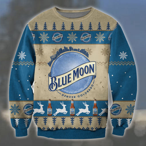 Blue Merry Christmas Snow Funny Sweatshirt 03
