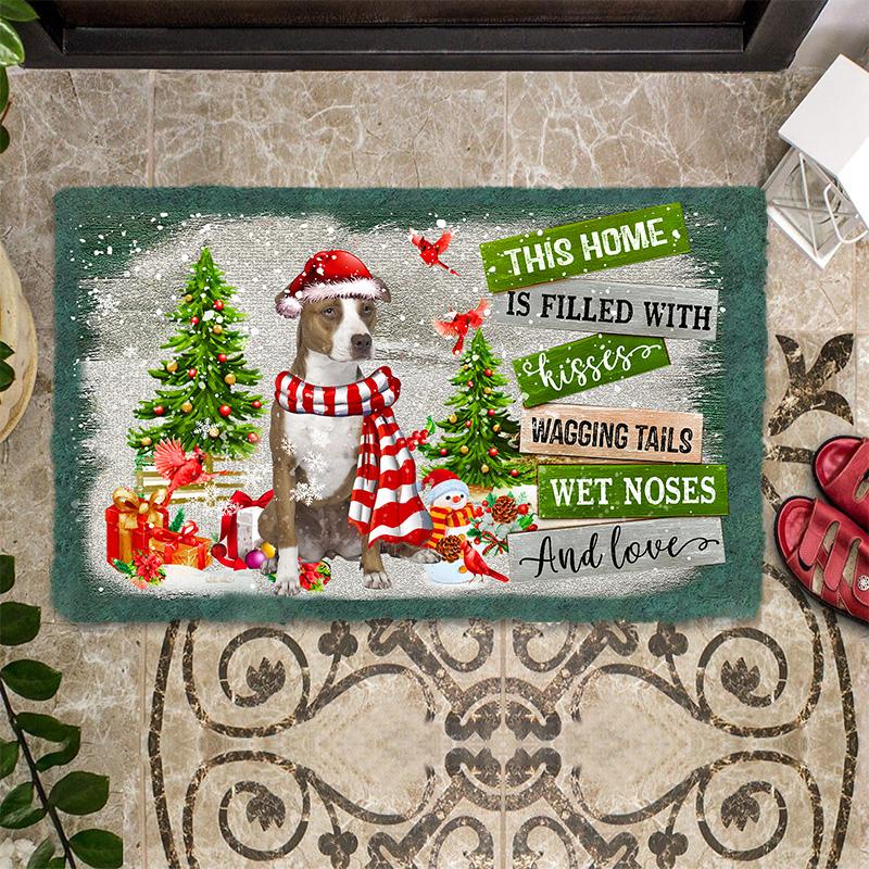 This Home Is Filled With Kisses/Pit Bull Doormat