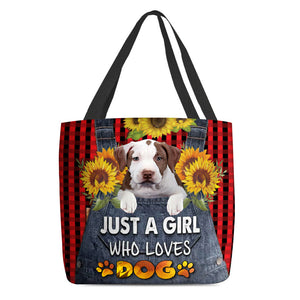Pit Bull-Just A Girl Who Loves Dog Tote Bag