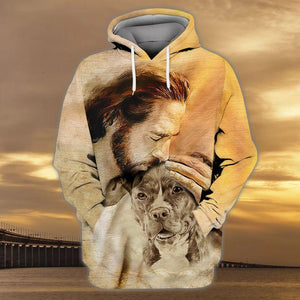 Pit Bull With God Unisex Hoodie