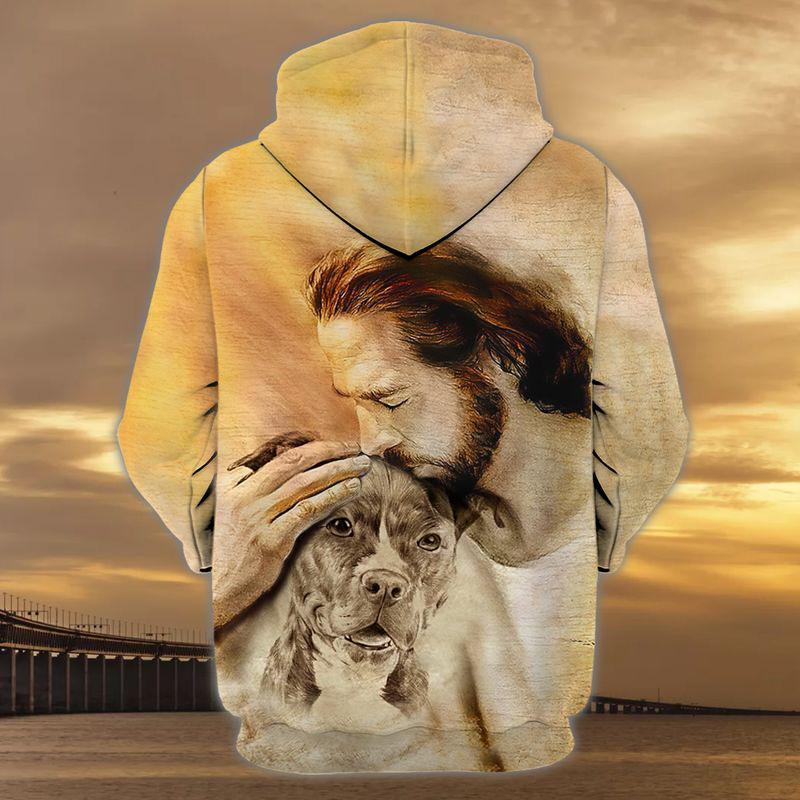 Pit Bull With God Unisex Hoodie