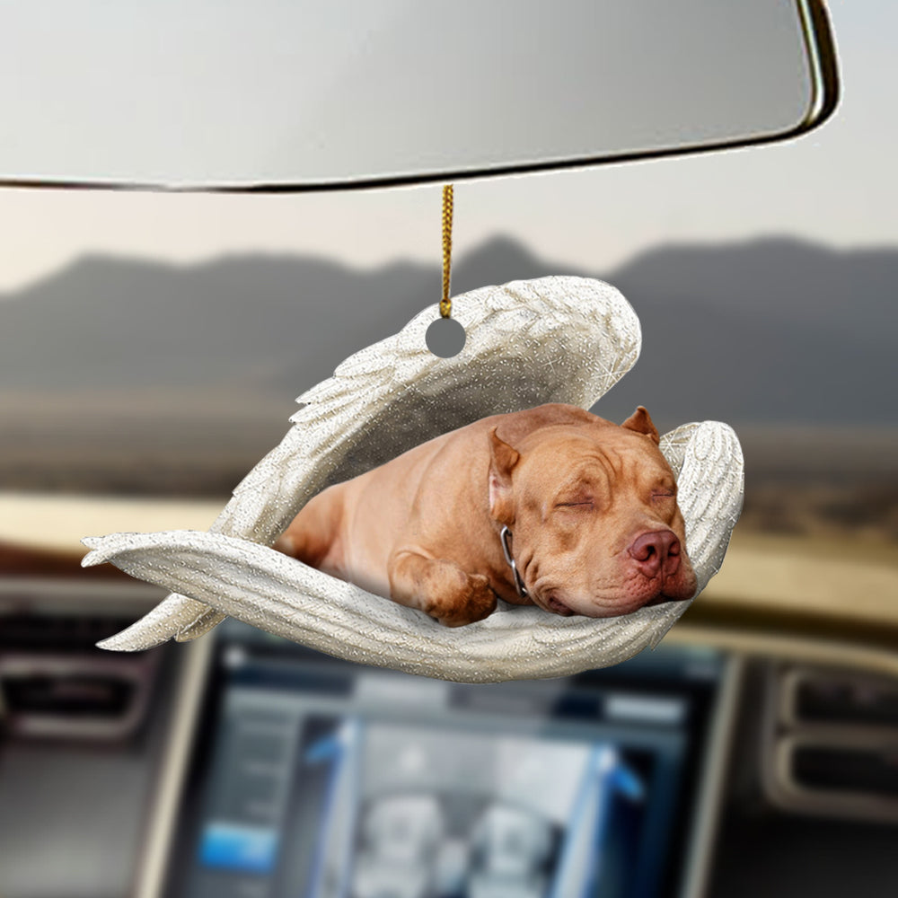 Pit Bull Sleeping Angel Ornament Sleeping Angel Car Hanging Ornament