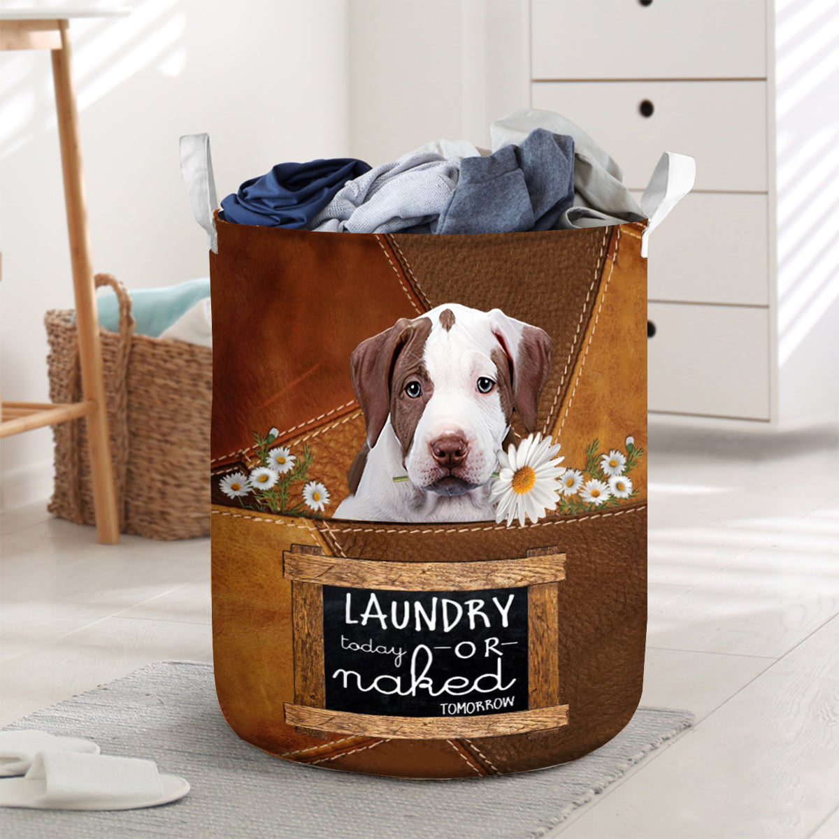 Pitbull2 Laundry Today Or Naked Tomorrow Laundry Basket