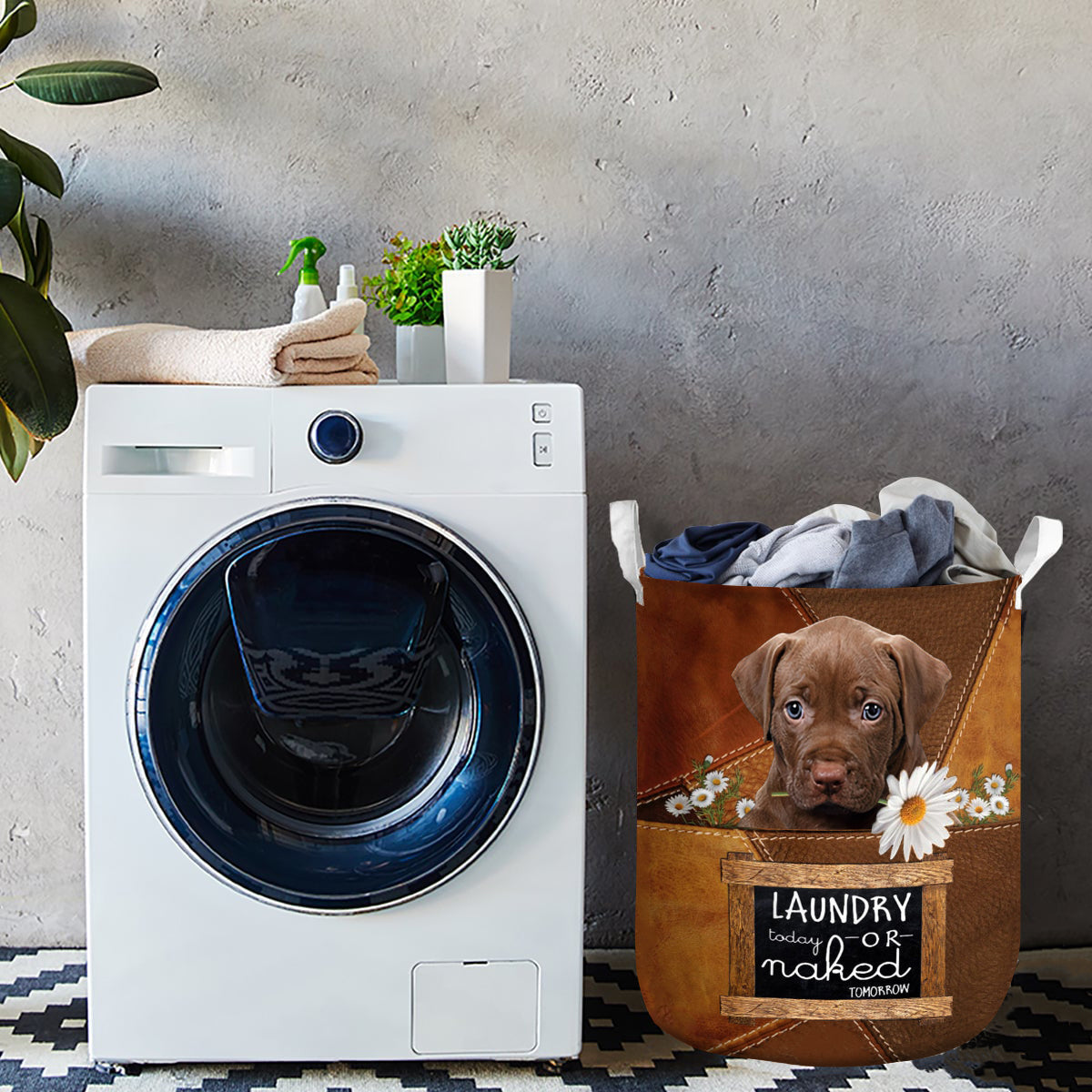 Pitbull 2 Laundry Today Or Naked Tomorrow Laundry Basket