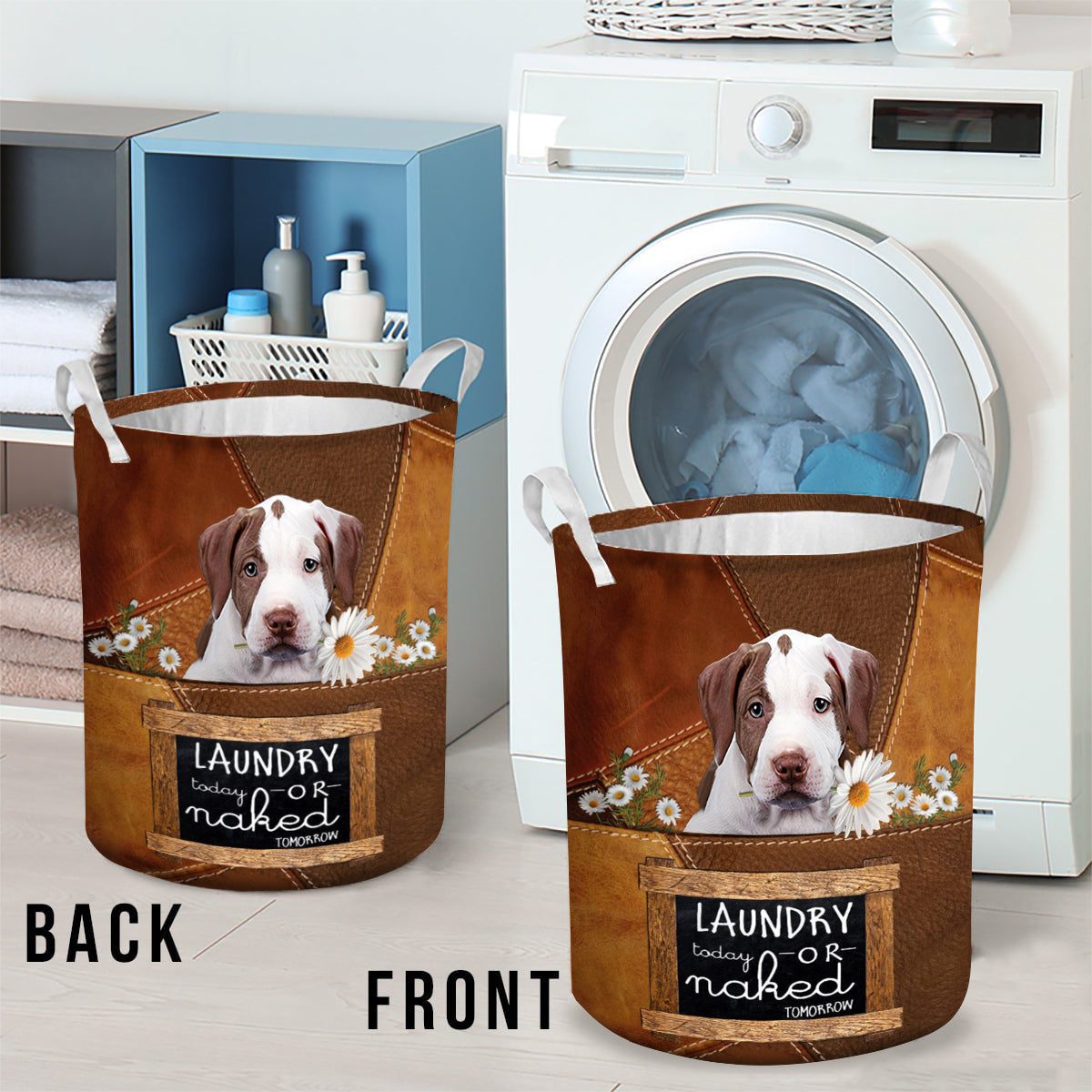 Pitbull2 Laundry Today Or Naked Tomorrow Laundry Basket