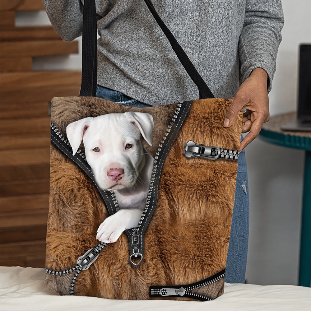Pitbull 2 All Over Printed Tote Bag