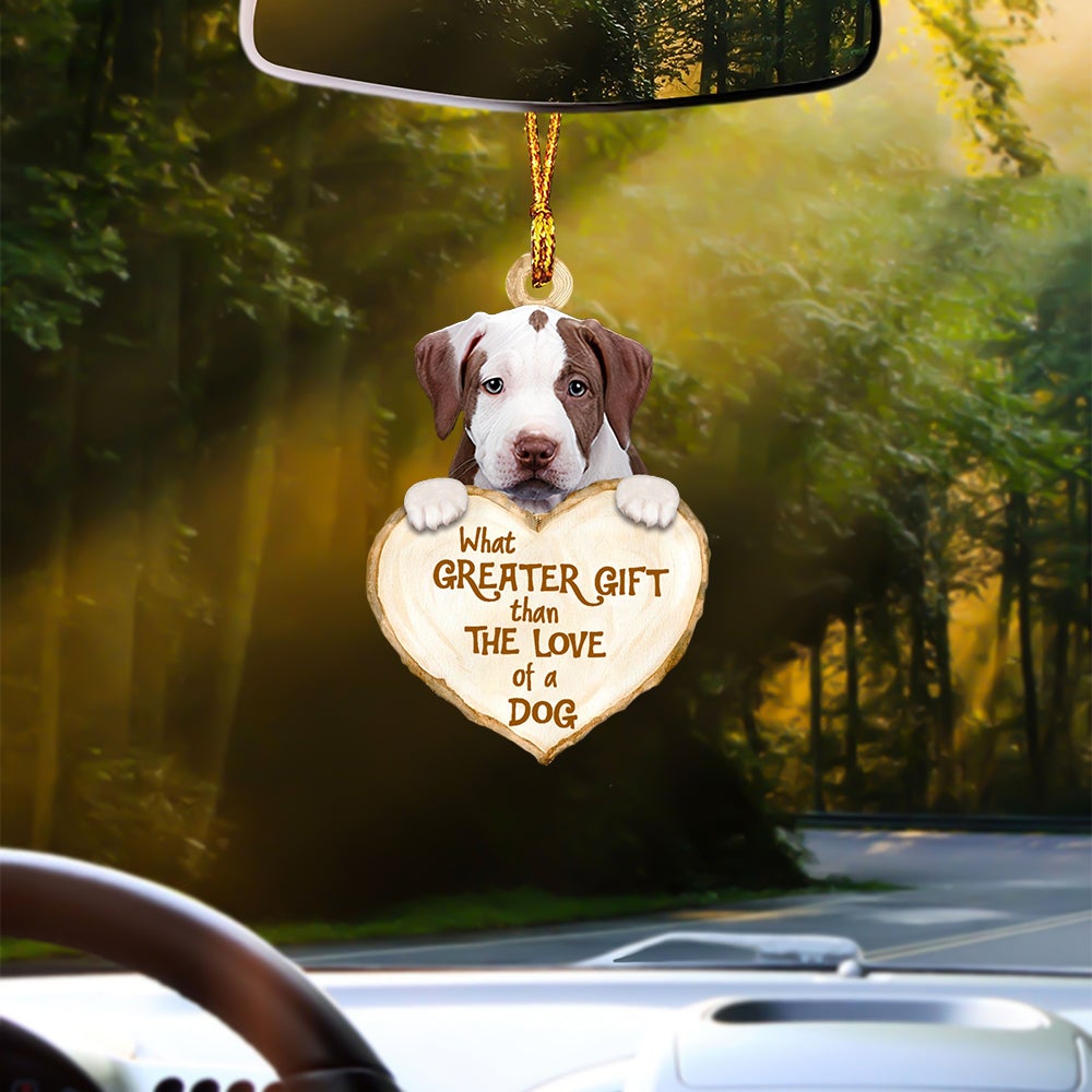 Pitbull 2 Greater Gift Car Hanging Ornament