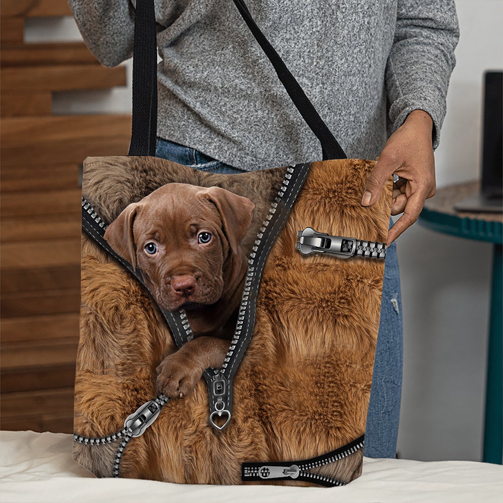 Pitbull 3 All Over Printed Tote Bag