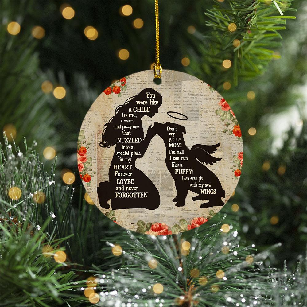 Pitbull Angel Memorial Ornament