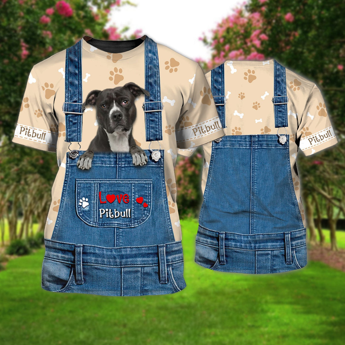 Love Pitbull Cute Unisex T-shirt