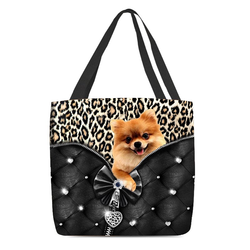 2022 New Release Pomeranian All Over Printed Tote Bag