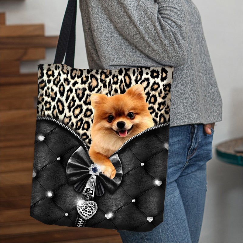 2022 New Release Pomeranian All Over Printed Tote Bag