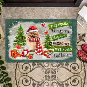 This Home Is Filled With Kisses/Pomeranian Doormat